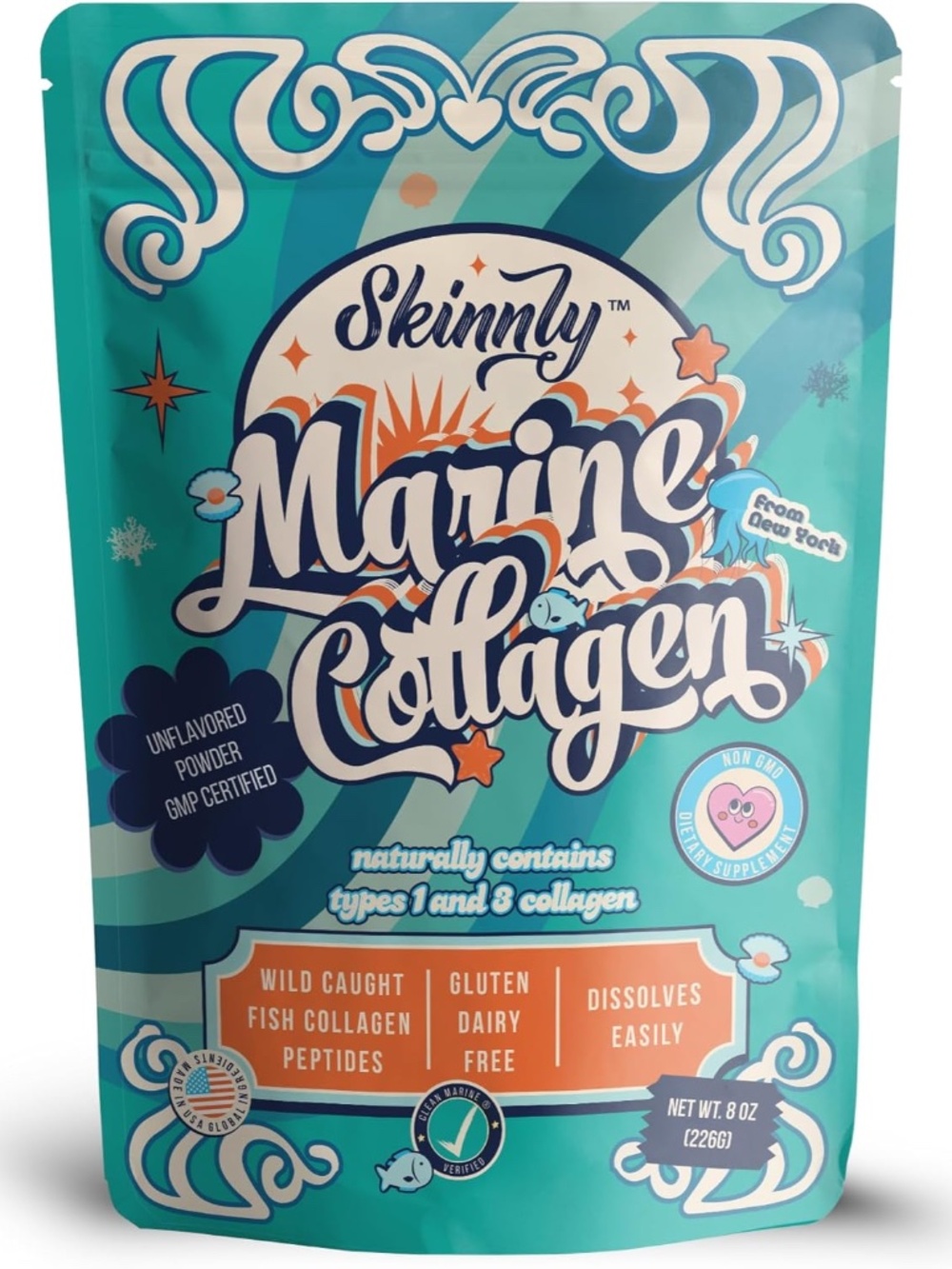 Skinnly Premium Marine Collagen Powder NEW